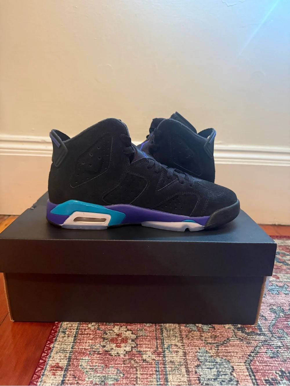 Air Jordan 6 Retro Aqua GS 5Y – Like New + Original Box